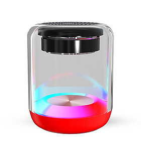 Loa Bluetooth âm thanh nổi không dây mới Đèn đầy màu sắc Loa siêu trầm Hộp âm thanh Loa Bluetooth gia đình di động có thẻ TF Âm thanh AUX Màu sắc: Đỏ