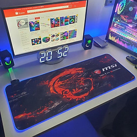 Mua Lót chuột RGB Gaming MSI kích thước lớn 80cm x 30cm dày 4mm siêu bền - Hàng Chính Hãng