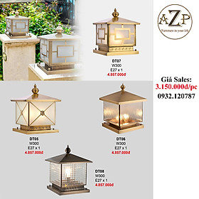 AZP - ĐÈN TRỤ / ĐÈN TRANG TRÍ CỔNG, NGOÀI TRỜI AZP-DT06 / DT08 phong cách đương đại, hàng nhập khẩu AZP