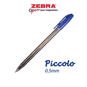 Viết bi nắp Piccolo 0.5mm hộp 12 cây xanh/đen/đỏ - Zebra
