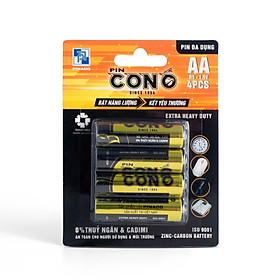 Combo 5 vỉ Pin Con Ó Đa Dụng Decal R6 - Size AA - Vỉ 4 viên