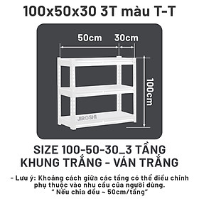 [Giao Hỏa Tốc] Kệ Sắt V Lỗ 3-4-5 Tầng JIROSHI Nhật Bản, kệ lắp ráp - Kệ Sắt Đa Năng Đựng đồ, Japan technology