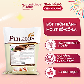 Bột Trộn Sẵn Làm Bánh Tegral Satin Moist Cake Chocolate Puratos Grand