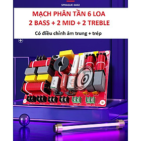 MẠCH PHÂN TẦN LOA 6 ĐƯỜNG TIẾNG SPRAGUE 6602 - CÓ CHỈNH ÂM TRÊN MẠCH - GIÁ 1 CÁI - MẠCH PHÂN TẦN THÙNG LOA ARAY