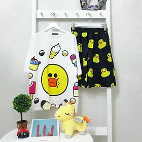 SET THUN NỮ COTTON,THIẾT KẾ HỌA TIẾT SIÊU DỄ THƯƠNG