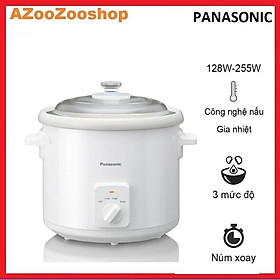 Nồi Nấu Chậm Panasonic NF-N51AWRA 5 Lít, NF-N31AWRA 3 Lít - Hàng Chính Hãng - NF-N51ASRA 5 Lít