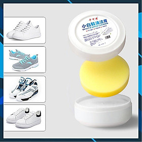 Lọ Kem Sáp Lau Làm Sạch Giày Da Giày Áo Khoác Da Và Túi Xách Màu Trắng Không Cần Nước 260gr linhmartvn