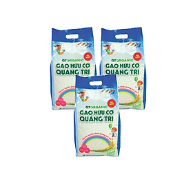 15kg Gạo Hữu Cơ Quảng Trị For Kids (3 gói)