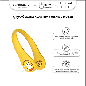 Quạt Cổ Không Dây Miffy x MIPOW Neck Fan - Giữ Mát và Sảng Khoái Cả Ngày- Hàng chính hãng
