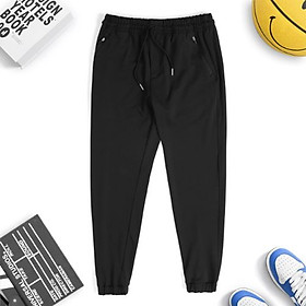 Quần Jogger Thun Thể Thao Cao Cấp SB - Simple & Basic, unisex, chất thun co giãn, màu đen