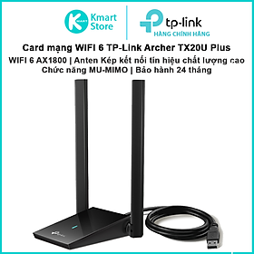 Mua USB WIFI 6 AX1800 TP-Link Archer TX20U Plus | Kết nối USB 3.0 | Anten Kép thu tín hiệu tốt hơn | Bảo hành 2 năm | Hàng Chính Hãng