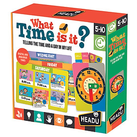 WHAT TIME IS IT - . Bộ đồ chơi bingo và học xem giờ trên đồng hồ