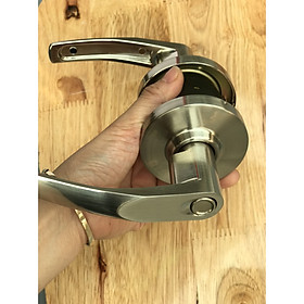 Mua Khóa tròn tay gạt inox 304 nhập khẩu Hàn Quốc cho cửa nhà vệ sinh tặng kèm tovit sửa chữa