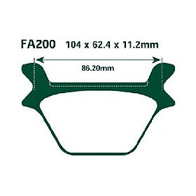 Má phanh dầu FXST FA200