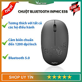 Mua Chuột Không Dây Bluetooth Inphic E5B 5.0 1200DPI Chống Ồn Phù Hợp Sử Dụng Văn Phòng - Hàng Nhập Khẩu
