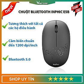 Mua Chuột Không Dây Bluetooth Inphic E5B 5.0 1200DPI Chống Ồn Phù Hợp Sử Dụng Văn Phòng - Hàng Nhập Khẩu