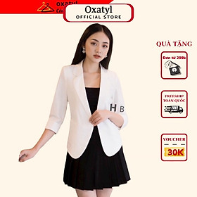 Áo Vest nữ công sở Oxatyl M003 tay lỡ 1 lớp chất liệu vải mềm mịn cao cấp