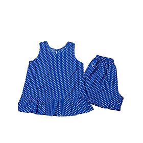 (40-70kg) Đồ Bộ Mặc Nhà, Đồ Bộ Đùi Tole (Lanh) 2 Da Nữ Tay Cánh Tiên, Có Bigsize