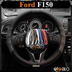 Bọc vô lăng da PU dành cho xe Ford F150 cao cấp SPAR - OTOALO
