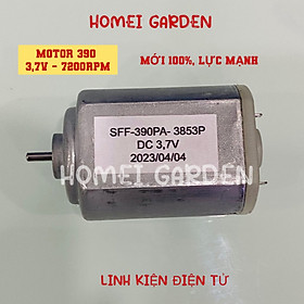 Motor 390 điện áp 3,7V 7200RPM lực mạnh sử dụng cho tông đơ cắt tóc, thiết bị làm đẹp, DIY - HM0200