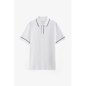 Áo Polo Nam ROUTINE Tay Bo Cổ Gài Nút Sọc Gân Phối Viền Form Fitted - 10F23POL011P | LASTORE MENSWEAR