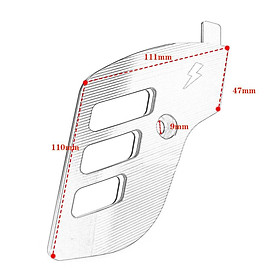 Rocker Cover Front Wheel Side Accessories for Vespa Sprint Primavera 150 13-20 Size: 110x111mm No Modification Included