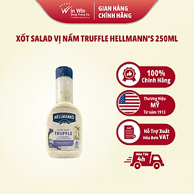 Xốt Salad Vị Nấm Truffle Hellmann's 250ml - Thương Hiệu Mỹ, SX Thái Lan | Hellmann's Truffle Flavoured Salad Dressing 250ml