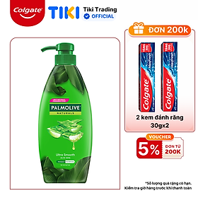 Dầu gội xả 2in1 Palmolive thiên nhiên 600ml  - Nha đam