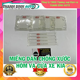 Miếng dán silicon chống xước hõm tay nắm cửa xe Kia