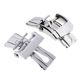 2x 18/20mm Stainless Steel Deployment Clasp Folding Buckle For Watch Band Strap