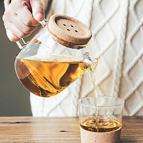 Bình nước nắp gỗ nghiêng 1L