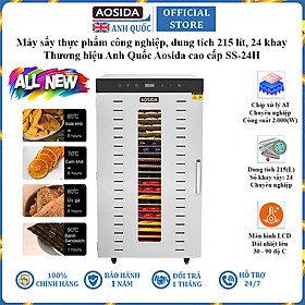 Mua Máy sấy thực phẩm công nghiệp thương hiệu cao cấp AOSIDA SS-24H 24 khay - Dung tích 215L - Hàng Chính Hãng