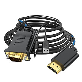 VGA Digital to  Analog Video Adapter Cable ,1080P Golden Plating Durable