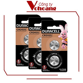 Combo 6 Viên Pin đồng xu Duracell Lithium 2025 (2 viên/ vỉ x 3 vỉ) - O000018