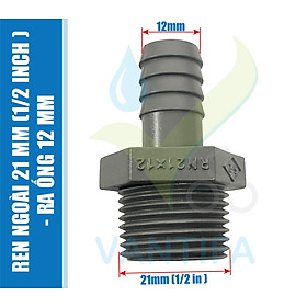 Mua Ren ngoài 21  răng ngoài 21 nối ống PVC dẻo 6mm 8mm 10mm dạng đuôi chuột nhựa  gói 5 cái