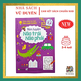 Hình ảnh Sách - Bộ 3 Cuốn Sân Chơi Trí Tuệ - Trò Chơi Tư Duy Rèn Luyện Não Trái Não Phải - Dành cho trẻ từ 3-6 tuổi