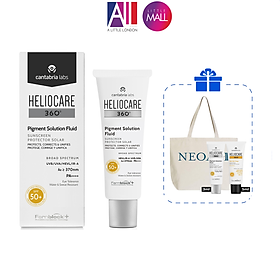 Kem chống nắng ngừa tăng sắc tố Heliocare 360º pigment solution fluid SPF50 50ml TẶNG Sample Heliocare (Nhập khẩu)