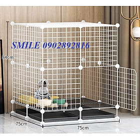 [TẶNG KHAY VỆ SINH] COMBO CHUỒNG, LỒNG LƯỚI THÉP SIZE LỚN CAO CẤP CHO CHÓ MÈO THÚ CƯNG ĐA NĂNG