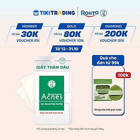 Giấy thấm dầu kiểm soát nhờn, ngừa mụn Acnes Oil Remover Paper 100 tờ