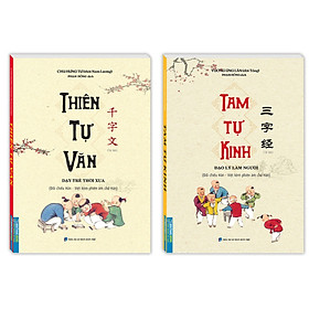 Combo 2Q: Thiên Tự Văn (bìa mềm) + Tam Tự Kinh (bìa mềm)