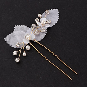 Bridal Hair Pins Pearl Flower Crystal Hair Clips Wedding Hair Accessories