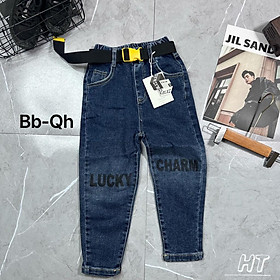 Quần jeans dài cho bé trai bé gái phối đồ phong cách size lớn 13