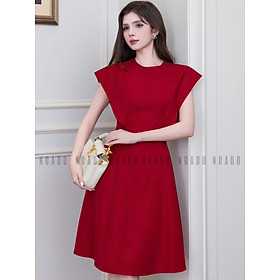 Đầm đỏ cánh tiên NGADO , đầm nữ , đầm dự tiệc , đầm công sở