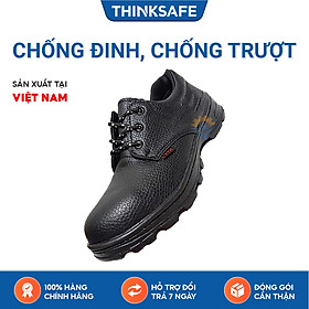 Mua Giày bảo hộ lao động nam Thinksafe - Giày NTT chống nước  chống đinh  va đập  trơn trượt  giày công trình  công trường nhà máy  giày bảo hộ cổ thấp giá rẻ