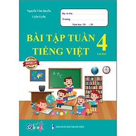 Sách Combo 2 Cuốn Bài Tập Tuần Toán và Tiếng Việt 4 Tập 2