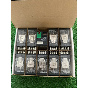 CHÍNH HÃNG Rơ le trung gian SCHNEIDER RXM4AB1E7 điện áp coil 48Vac, 14 chân có test nguội - Hoả tốc