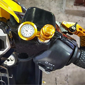 Đồng hồ thời gian gắn xe máy,mô tô 206665 (Đen)