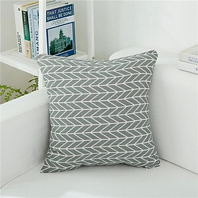 Mua Gối Tựa Lưng Sofa  Vỏ Gối Vuông 45cmx45cm  Vải Canvas Cao Cấp Hiện Đại Hoạ Tiết Caro