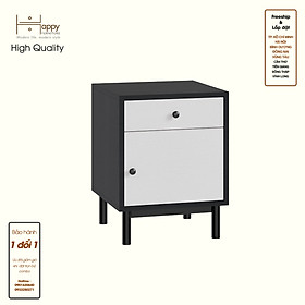 HAPPY FURNITURE , Táp đầu giường 1 cửa mở - LIVIK, TLT_053 , 40cm x 40cm x 52cm DxRxC