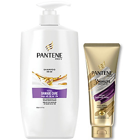 Dầu gội Pantene chăm sóc hư tổn 900ml tặng 1 Dầu Xả Pantene 3 PDK 150ml (loại ngẫu nhiên)